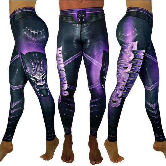 Black Panther Leggings UNISEX Size - Picture 1 of 6